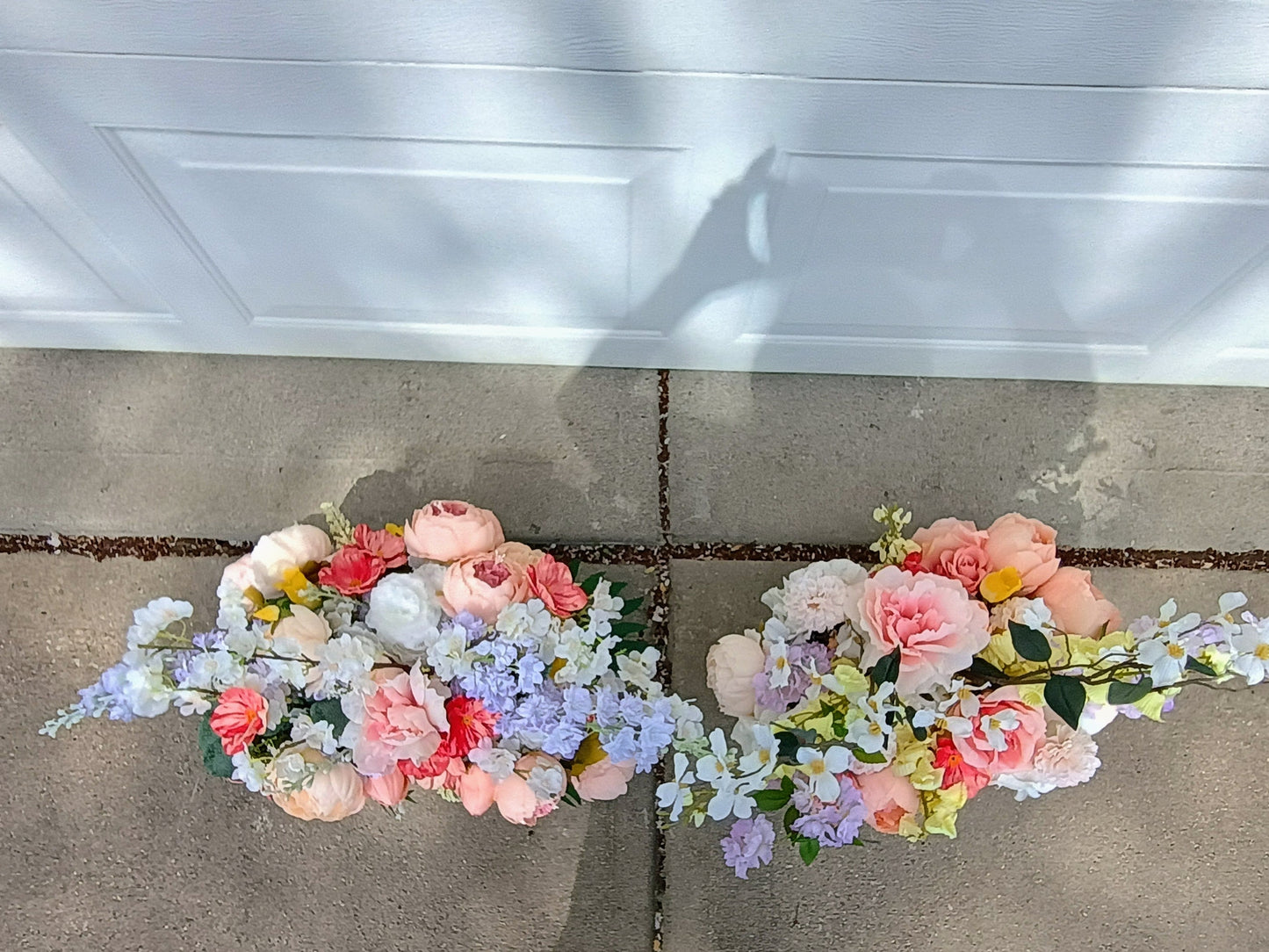 PAIR OF FAUX ARRANGMENTS